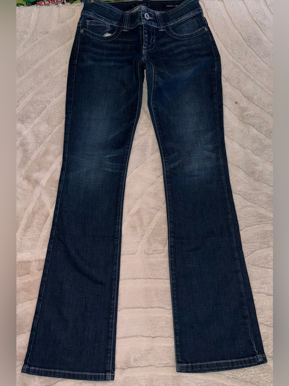 Guess Low Waist Dark Indigo Bootcut Jeans
